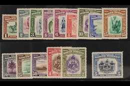 1939 Complete Pictorial Set, SG 303/317, Very Fine Mint. (15 Stamps) For More Images, Please Visit Http://www.sandafayre - Borneo Septentrional (...-1963)