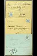 1918  CENSORED COVERS Each Bearing 1p Ultramarine, SG 3, Tied By "SZ 44" APO Of Jerusalem Cds Postmark, Two Addressed To - Palestine