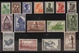 1952-58 Definitives Complete Set, SG 1/16, Never Hinged Mint. (16 Stamps) For More Images, Please Visit Http://www.sanda - Papua Nuova Guinea