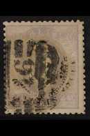 1870 240r Lilac, Straight Label, Perf.12½, Mi 44xB, Good Used With Number "46" Porto Barred Cancel, Cat.1500 Euros. For  - Otros & Sin Clasificación