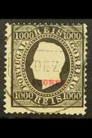 AZORES 1882-85 1000r Black Perf 12½, SG 84, Afinsa 59, Very Fine Used For More Images, Please Visit Http://www.sandafayr - Other & Unclassified