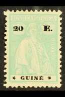 GUINEA 1919-26 20E Pale Emerald-green Ceres (SG 240, Afinsa 200 III-IV), Fine Mint Part Gum, Fresh. For More Images, Ple - Sonstige & Ohne Zuordnung
