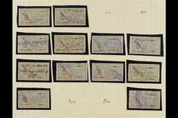 MOZAMBIQUE REVENUE STAMPS 1878 To 1960's Mint And Used All Different Collection On Leaves. With Strong General Revenues  - Sonstige & Ohne Zuordnung