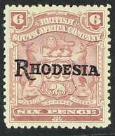 1909-12 6d Reddish Purple Overprint With NO STOP Variety, SG 106a, Mint Part Gum, Also Showing No Serif To The Right Ape - Andere & Zonder Classificatie