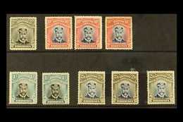 1913 HEAD DIE II ADMIRALS Selection Of Mint Perf 15 Issues With 2d Black And Grey, 10d Blue And Red (3), 1s Black And Gr - Sonstige & Ohne Zuordnung