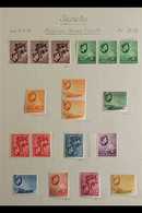 1937-1952 FINE MINT COLLECTION On Leaves, Includes 1938-49 Set All As Chalky Papers Variants (note 30c Carmine NHM, 30c  - Seychelles (...-1976)