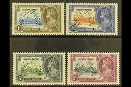 1935 Silver Jubilee Set Complete, Perforated "Specimen", SG 181s/4s, Very Fine Mint Large Part Og. (4 Stamps) For More I - Sierra Leona (...-1960)