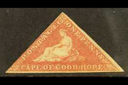 CAPE OF GOOD HOPE 1855-63 1d Rose, SG 5a, MINT With 2 Margins (just Brushing At Left), Scarce. Large Part OG For More Im - Zonder Classificatie