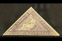 CAPE OF GOOD HOPE 1863-64 6d Bright Mauve, SG 20, Very Fine Mint With Part OG & 3 Large Margins. Fresh & Pretty For More - Non Classés