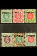 NATAL OFFICIALS 1904 King Edward VII Complete Set, SG O1/O6, Very Fine Mint. (6 Stamps) For More Images, Please Visit Ht - Unclassified