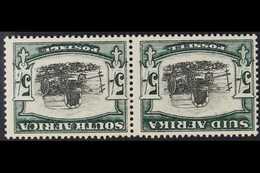 1933-48 5s Black & Green WATERMARK INVERTED Variety, SG 64aw, Fine Mint Horizontal Pair, Very Fresh. (2 Stamps) For More - Unclassified