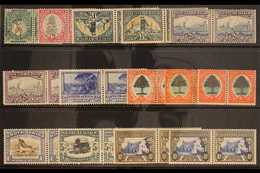 1933-48 Complete Definitive Set Plus 1½d Wmk Upright, 6d Types I, II & III, Both 10s Shades, SG 54/64ca, Fine Mint Horiz - Non Classificati