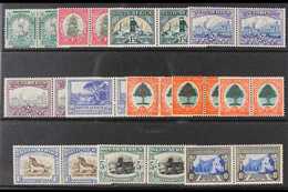 1933-48 Complete Set Including 6d All Three Dies, SG 54/64ca Incl 61/61d, Very Fine Mint Horizontal Pairs, Fresh. (12 Pa - Non Classés