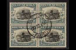 1947-54 5s Black And Pale Blue-green, SG 122, BLOCK OF FOUR Very Fine Used. For More Images, Please Visit Http://www.san - Ohne Zuordnung