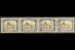 OFFICIALS 1950-54 1s Blackish Brown & Ultramarine Overprint, SG O47a, Fine Cds Used Horizontal STRIP Of 4, Fresh & Very  - Ohne Zuordnung