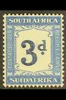 POSTAGE DUE 1932-42 3d Indigo And Milky Blue, Wmk Inverted, SG D28a, Very Fine Never Hinged Mint. For More Images, Pleas - Non Classificati