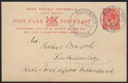 1917 (10 Jul) 1d Union Postal Card To Keetmanshoop With Fine "BERGLANDS" Cds Postmark, Putzel Type B1 Oc (showing "01.7. - Africa Del Sud-Ovest (1923-1990)