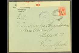 1918 (19 Nov) Printed Cover To Windhuk Bearing 1d Union Stamp Tied By "LUDERITZBUCHT" Cds Cancellation, Putzel Type B9 O - Südwestafrika (1923-1990)