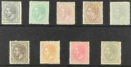 1879 Alfonso XII Set To 4p (Edifil 200/08, Scott 242/50, SG 263/71), Good To Fine Mint. (9 Stamps) For More Images, Plea - Andere & Zonder Classificatie