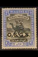 OFFICIAL 1903-12 2p Black And Blue With "O.S.G.S." Overprint, SG O9, Never Hinged Mint. For More Images, Please Visit Ht - Sudan (...-1951)