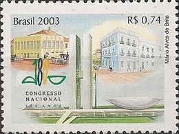 BRAZIL - 180 YEARS OF THE NATIONAL CONGRESS 2003 - MNH - Unused Stamps