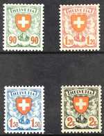 1933-34 Shield & Red Value Set, Grilled Gum, Mi 194z/197z, SG 329a/332a, Never Hinged Mint (4 Stamps) For More Images, P - Sonstige & Ohne Zuordnung