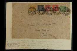 1933 - 60 1930s Period Large Part Outer Wrapper Addressed To Lt Col CA Boyle, Army Headquarters, Simla And Franked With  - Tibet