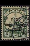 1914 5pf Green with 16mm Ovpt, 2mm Spacing, SG H15, Very Fine Used. Scarce Stamp For More Images, Please Visit Http://ww - Altri & Non Classificati