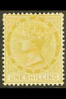 1880 1s Yellow-ochre, Watermark Crown CC, SG 12, Fine Mint. For More Images, Please Visit Http://www.sandafayre.com/item - Trinidad Y Tobago