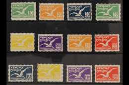 1928 Air Albatross Complete Set (Scott C14/25, SG 569/80), Fine Mint, Fresh & Scarce. (12 Stamps) For More Images, Pleas - Uruguay