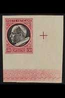 1945 VARIETY 1.50L Red And Black, Pius XII, Variety "imperf", Superb Never Hinged Mint Corner Copy. For More Images, Ple - Altri & Non Classificati