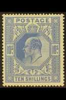 1911-13 10s Blue Somerset House, SG 319, Never Hinged Mint. Beautiful, Well Centered Stamp. For More Images, Please Visi - Unclassified