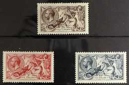 1918 - 19 Bradbury Seahorse Set Complete, SG 413a/417, Well Centered NEVER HINGED MINT. Odd Tone Spot On Perf Tips Of Gu - Non Classificati