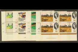 1964 Geographical Congress Complete Phosphor Set In CYLINDER BLOCKS OF FOUR, SG 651p/654p, Superb Never Hinged Mint. (4  - Autres & Non Classés