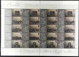 2001 Occasions Ingots Complete Smilers Sheet Of 20 Stamps With Labels, SG LS4, Superb Never Hinged Mint, Retail £120. Fo - Sonstige & Ohne Zuordnung