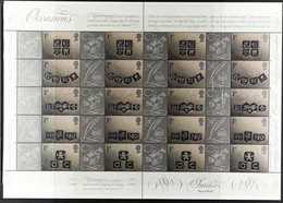 2001 Occasions Ingots Complete Smilers Sheet Of 20 Stamps With Labels, SG LS4, Superb Never Hinged Mint, Retail £120. Fo - Other & Unclassified