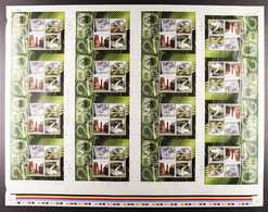 2009 KEW GARDENS - UNCUT MINIATURE SHEETS SG MS2941 - A Never Hinged Mint Complete Sheet Of 16 Uncut Miniature Sheets, T - Altri & Non Classificati