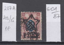 87K601 / 1922 - Michel Nr. 207 A - Overprint 200 R. / 15 K. - Freimarken , Used ( O ) Russia Russie - Used Stamps