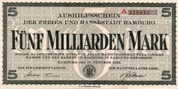 GERMANY -FUNF MILLIARDEN MARK -HAMBURG  1923  XF+ - Ohne Zuordnung