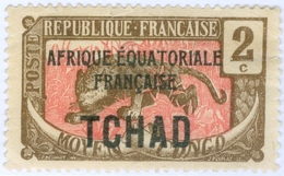 CIAD, CHAD, TCHAD, 1924, COLONIA FRANCESE, FRENCH COLONY, 2 C., NUOVO (MLH*) Mi: 20, Scott: 20, Yt: 20 - Ungebraucht