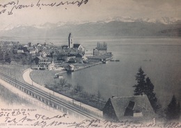 Switzerland,........MEILEN....und Die Alpen ......ca. 1900 - Meilen