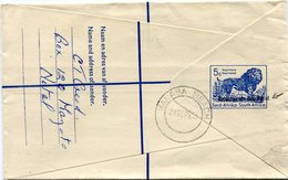 AFRIQUE DU SUD ENTIER POSTAL RECOMMANDE AVEC COMPLEMENT D'AFFRANCHISSEMENT DEPART MANABA BEACH 21 SEP 64 POUR........... - Lettres & Documents