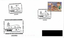 SPAIN. POSTMARK. SANTA MARIA CHURCH. AMURRIO. 2019 - Autres & Non Classés