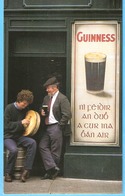 Ireland-Irlande (Galway ?)-Beer-Bière-Bier-Irish Pub. Guinness-Bodhrán Player (musique Irlandais-Tambour Sur Cadre) - Cafés