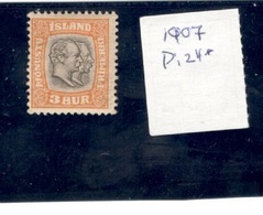 ICELAND1907:Michel Di.24 Mh* With Original Gum - Unused Stamps