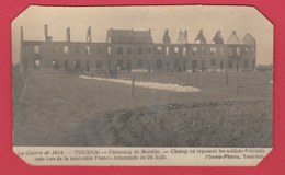 Tournai 1914 ... Destructions - Faubourg De Morelle - Champs Où Reposent Les Soldats Français- 1924 ( Voir Verso ) - Tournai
