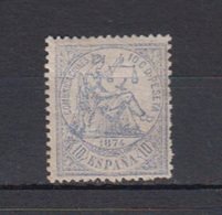 ESPAÑA.  EDIFIL 145  (*).  10 CTS AZUL ALEGORÍA DE LA JUSTICIA. - Unused Stamps