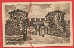 Saalburg, Porta Decumana, Zeichnung - Saalburg