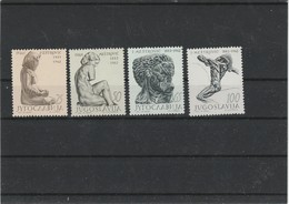 YOUGOSLAVIE   THEME  ART ET SCULPTURES   IVAN  MESTROVIC     JOLI   LOT DE 4 VALEURS - Unused Stamps