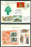 Lithuania 1990 Lietuva Lenin Satelite Stationery Russia SSSR Mixed Franking Letter Cover - Lithuania